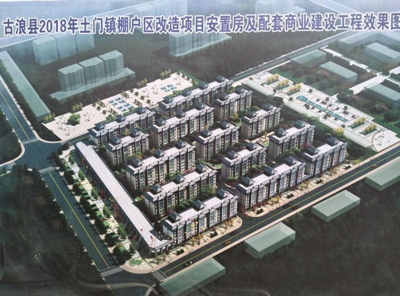 古浪县土门镇棚户区改造项目举行开工仪式